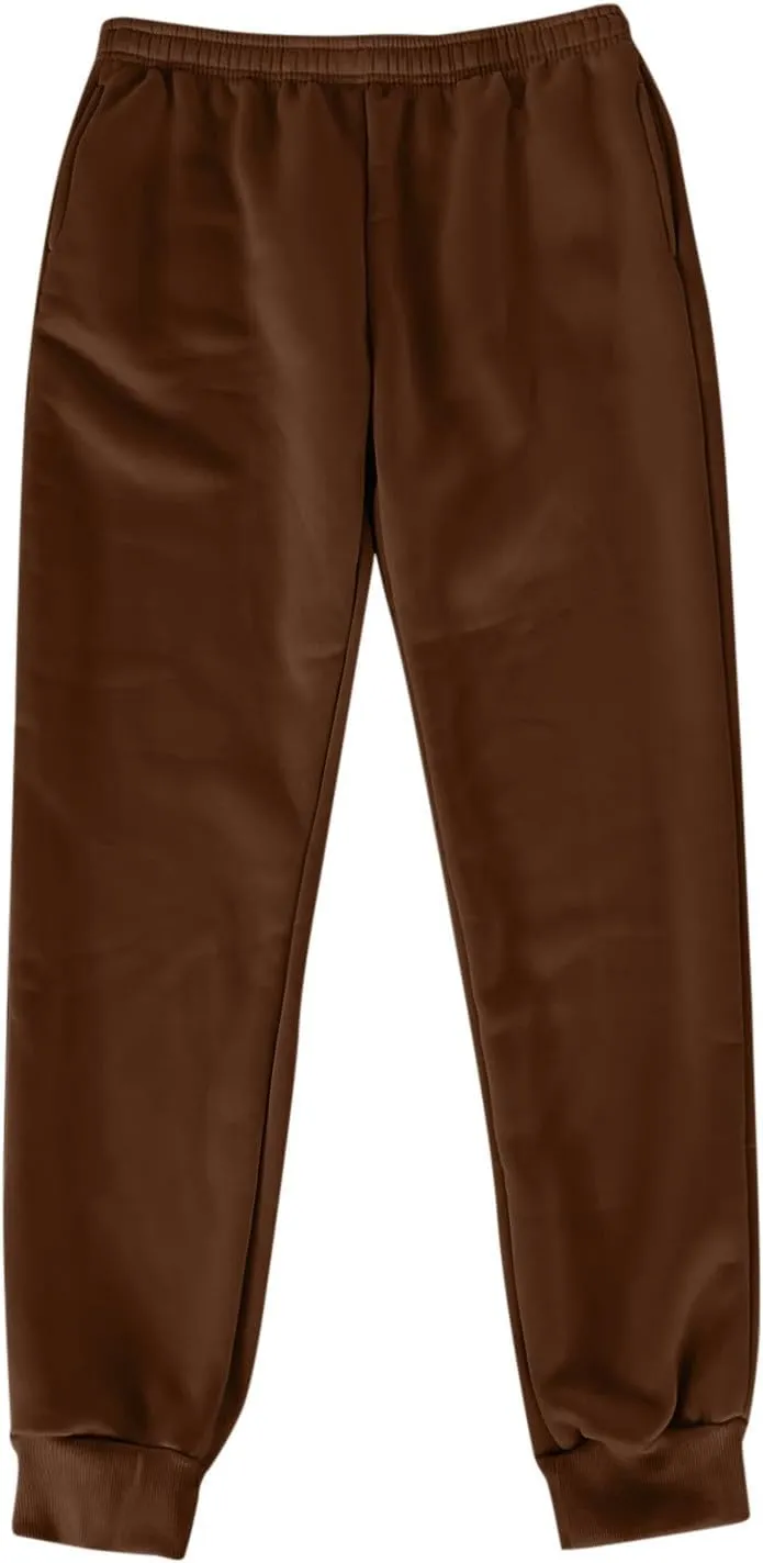 2 Pack Sweatpants for Women Cinch Bottom Jogging Pants Lounge Sporty Baggy Joggers Casual Hiking Trouser with Pockets