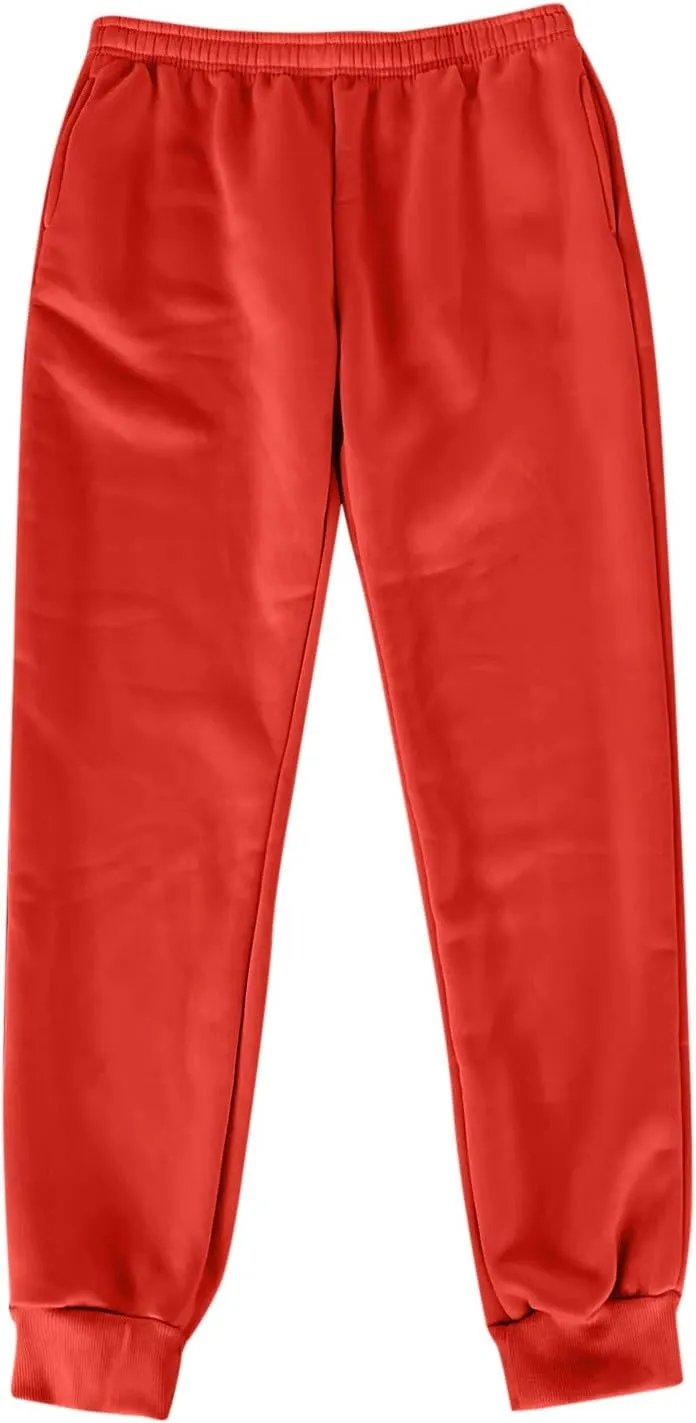 2 Pack Sweatpants for Women Cinch Bottom Jogging Pants Lounge Sporty Baggy Joggers Casual Hiking Trouser with Pockets
