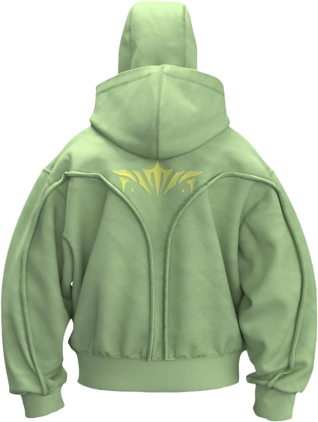 Balaclava Hoodie Zipper Men's Balaclava Hoodie Jacket Double Hood Hip Hop Sweatshirt Wind Resistant Athletic Coat Y2K