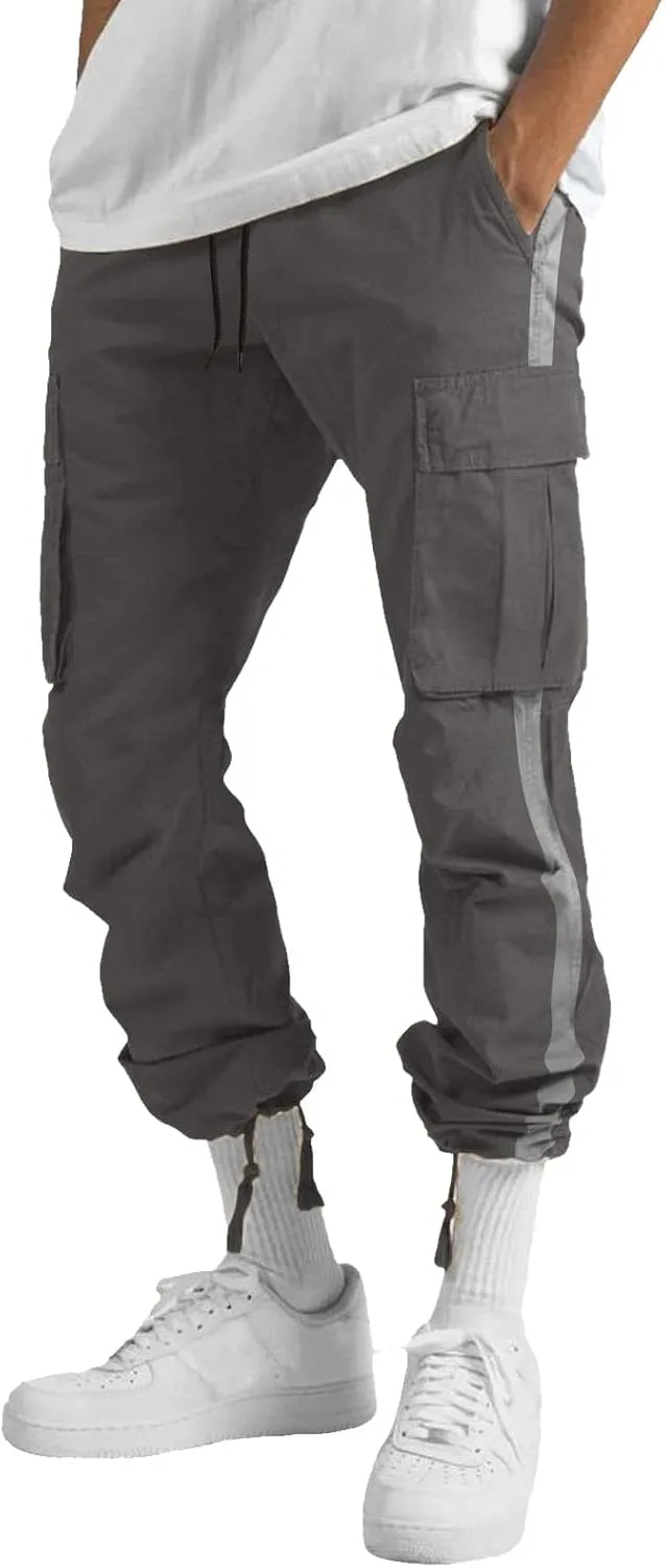 Big and Tall Cargo Pants for Men Sweatpants for Men Baggy Sports Pants Drawstring Sports Trousers Cargo Pants for Men