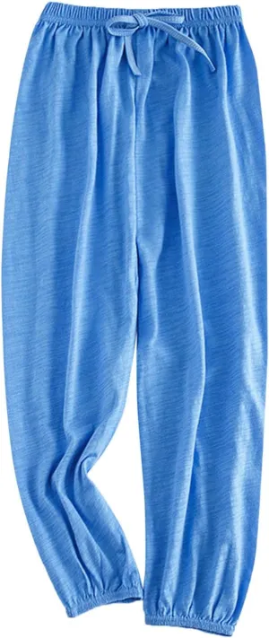 Boys Girls Long Bloomers Basic Harem Pants Solid Loose Elastic Waist Joggers Sweatpants Lounge Wear Fall Outfit