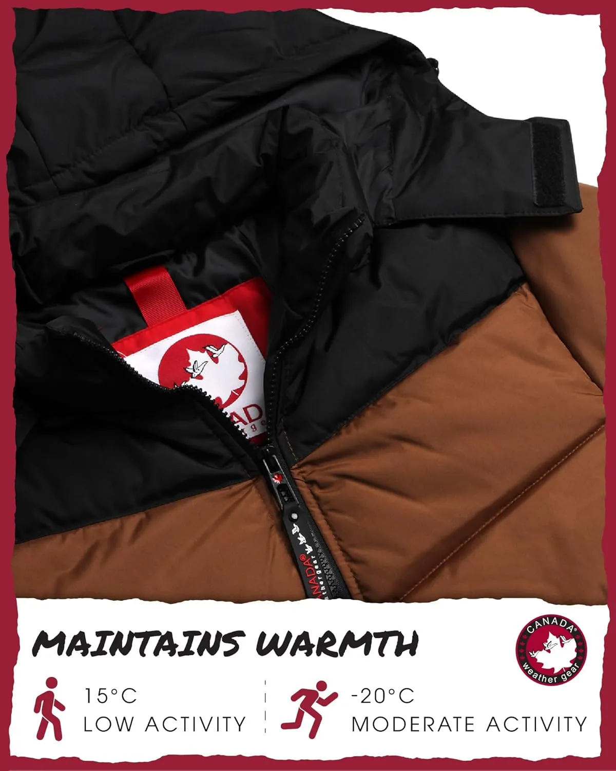 CANADA WEATHER GEAR Men's Winter Jacket – Heavyweight Puffer Jacket – Casual Coat for Men (M-XXL)