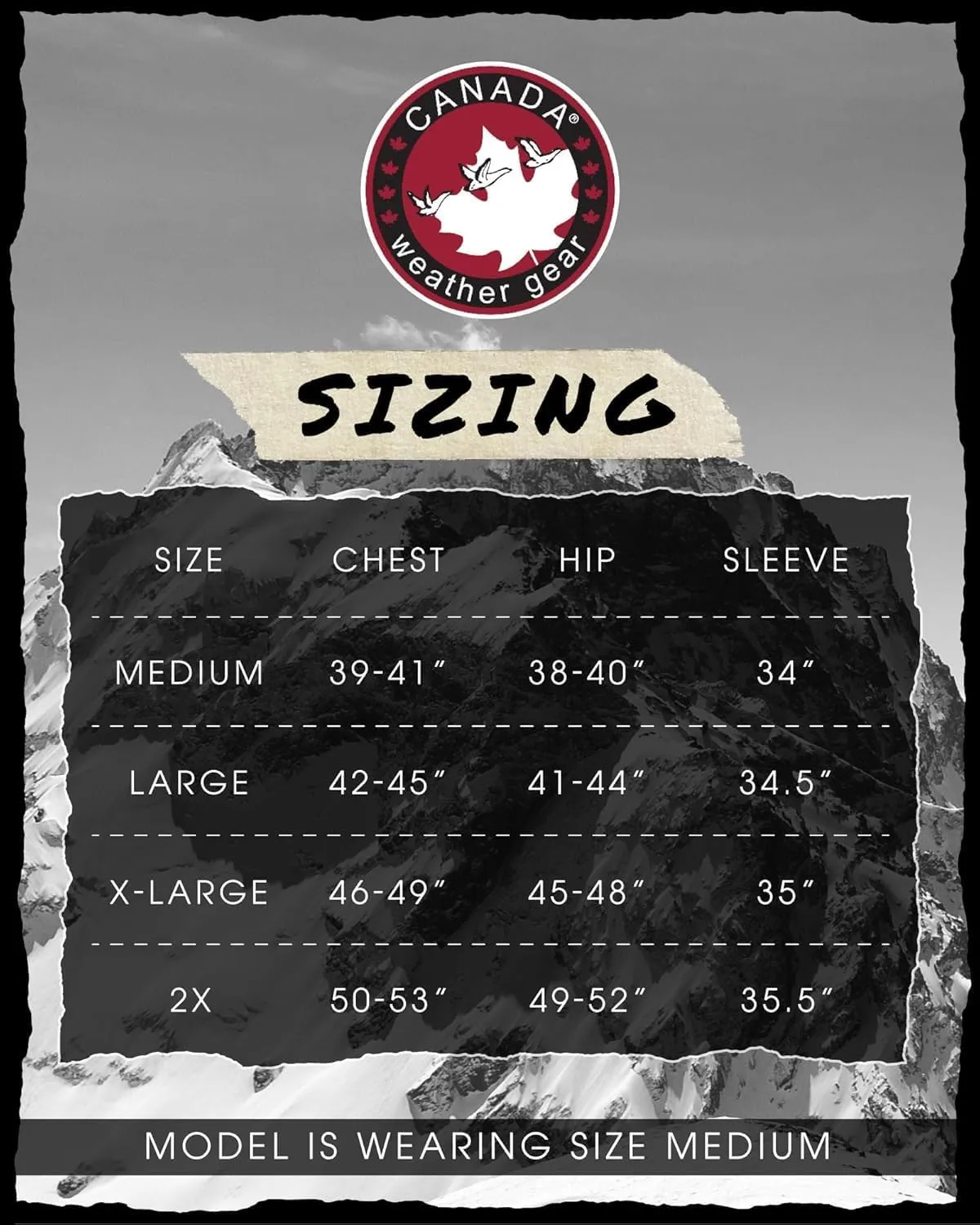 CANADA WEATHER GEAR Men's Winter Jacket – Heavyweight Puffer Jacket – Casual Coat for Men (M-XXL)