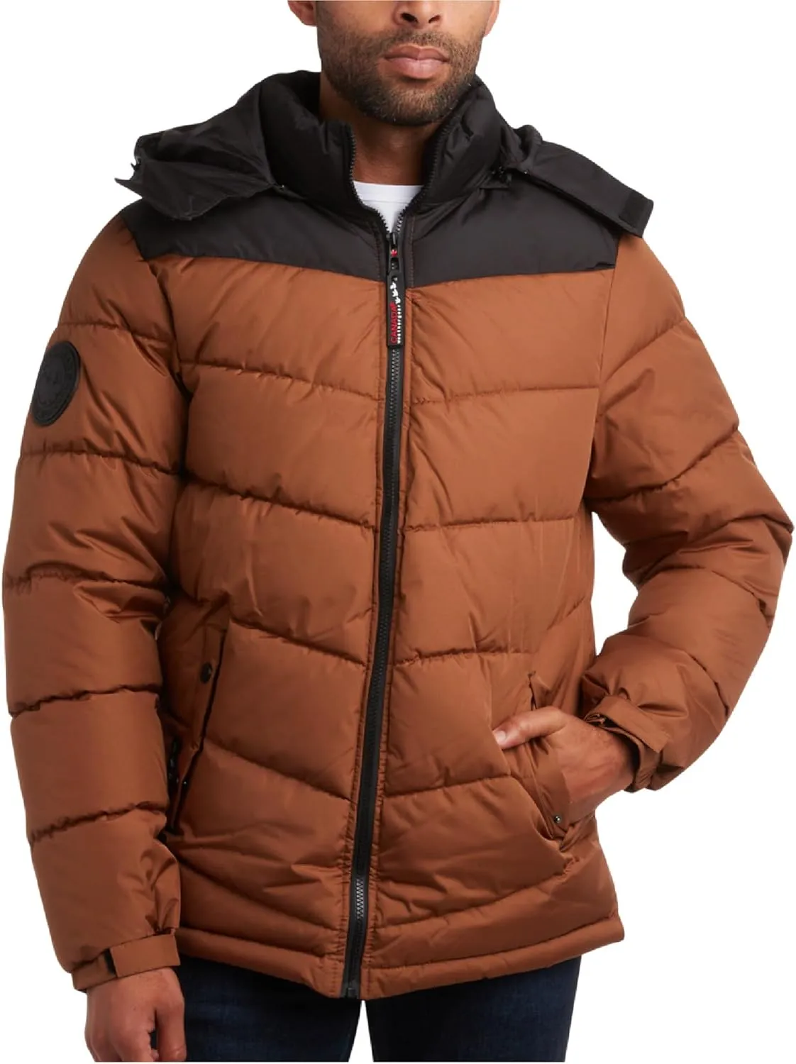 CANADA WEATHER GEAR Men's Winter Jacket – Heavyweight Puffer Jacket – Casual Coat for Men (M-XXL)