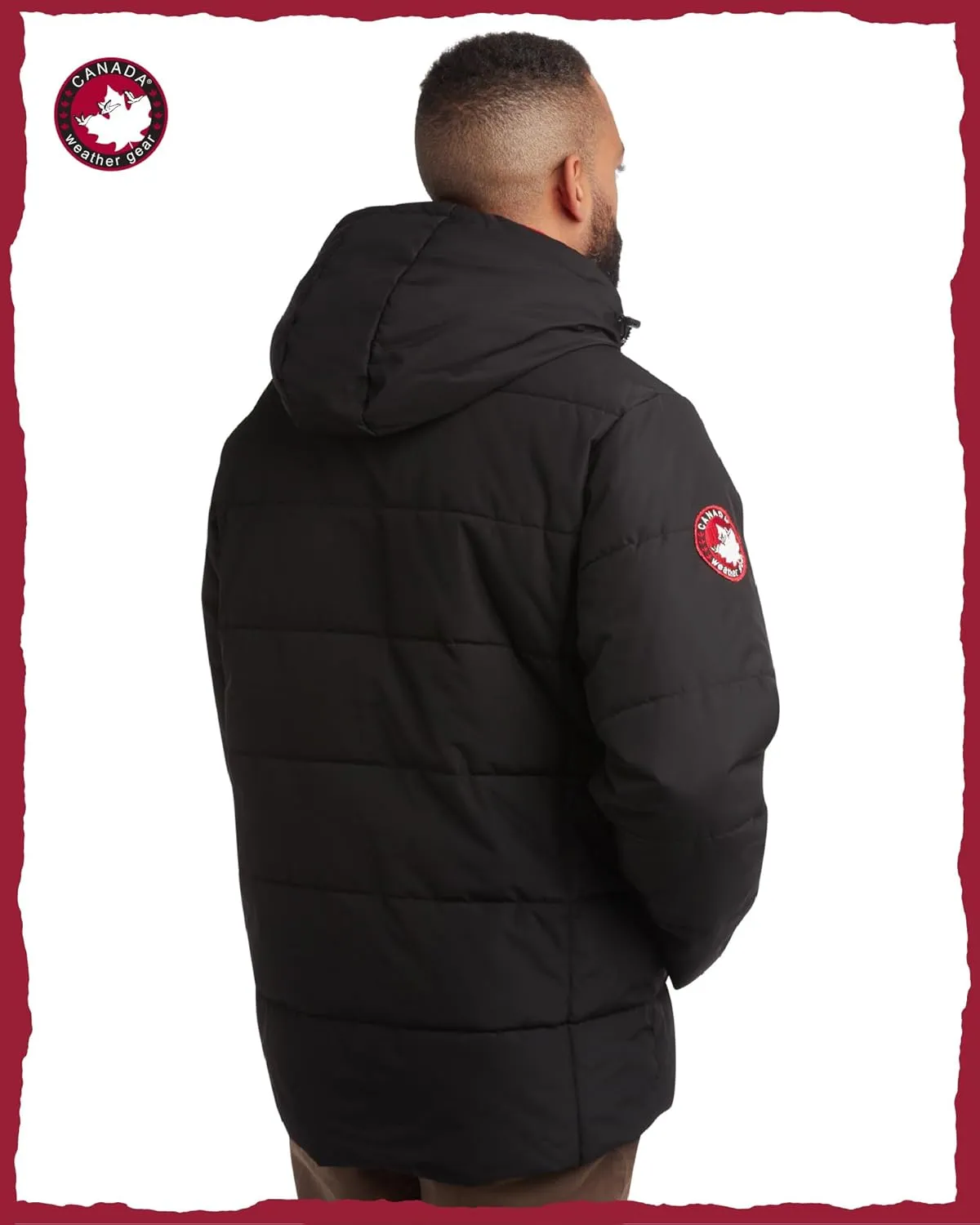 CANADA WEATHER GEAR Men's Winter Jacket – Heavyweight Puffer Jacket – Casual Coat for Men (M-XXL)