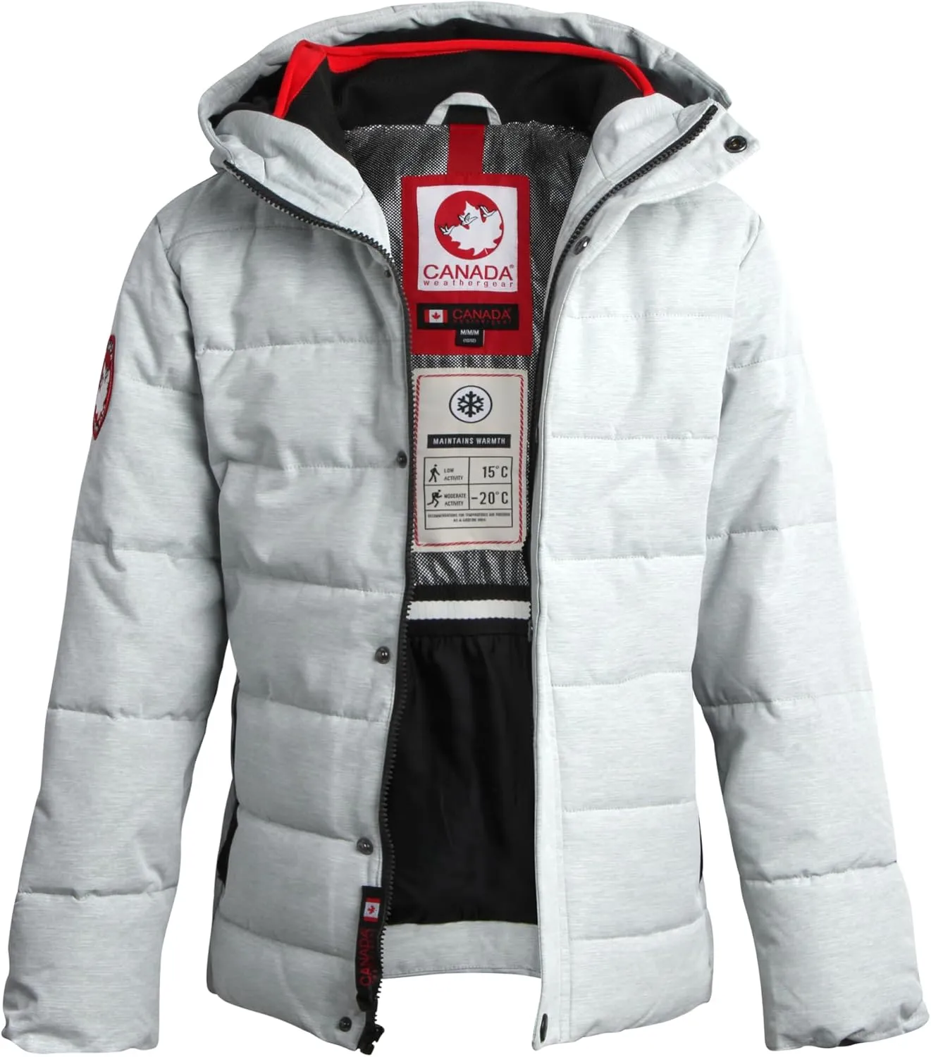 CANADA WEATHER GEAR Men's Winter Jacket – Heavyweight Puffer Jacket – Casual Coat for Men (M-XXL)
