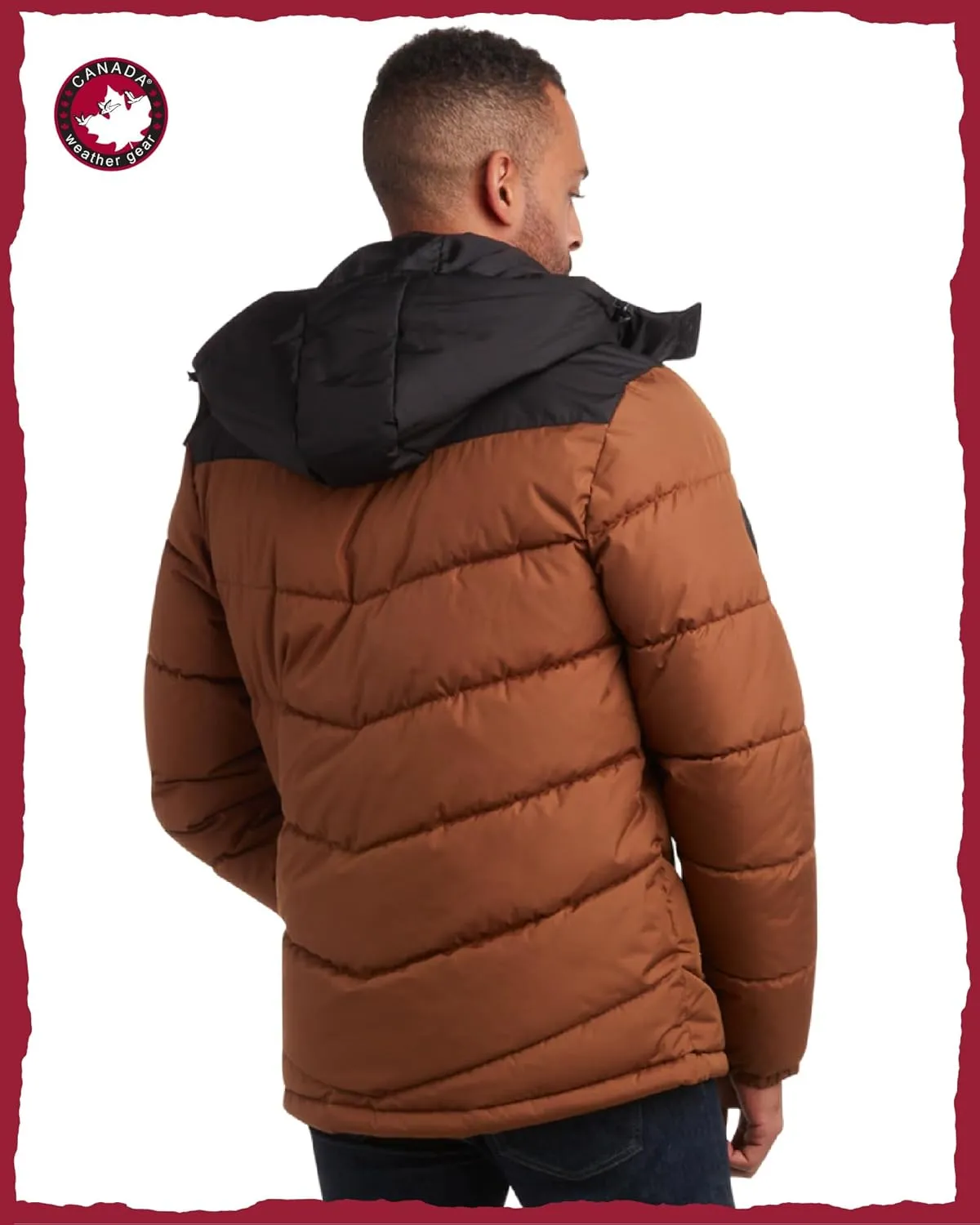 CANADA WEATHER GEAR Men's Winter Jacket – Heavyweight Puffer Jacket – Casual Coat for Men (M-XXL)