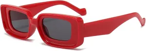 Candy Color Women Rectangle Sunglasses Vintage Men Trending Punk