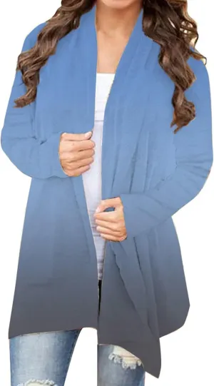 Cardigans Kimono for Women Loose Shawl Tops Knitting Cardigan Open Front Warm Sweater Outwear Coats Knitted Jacket Coat