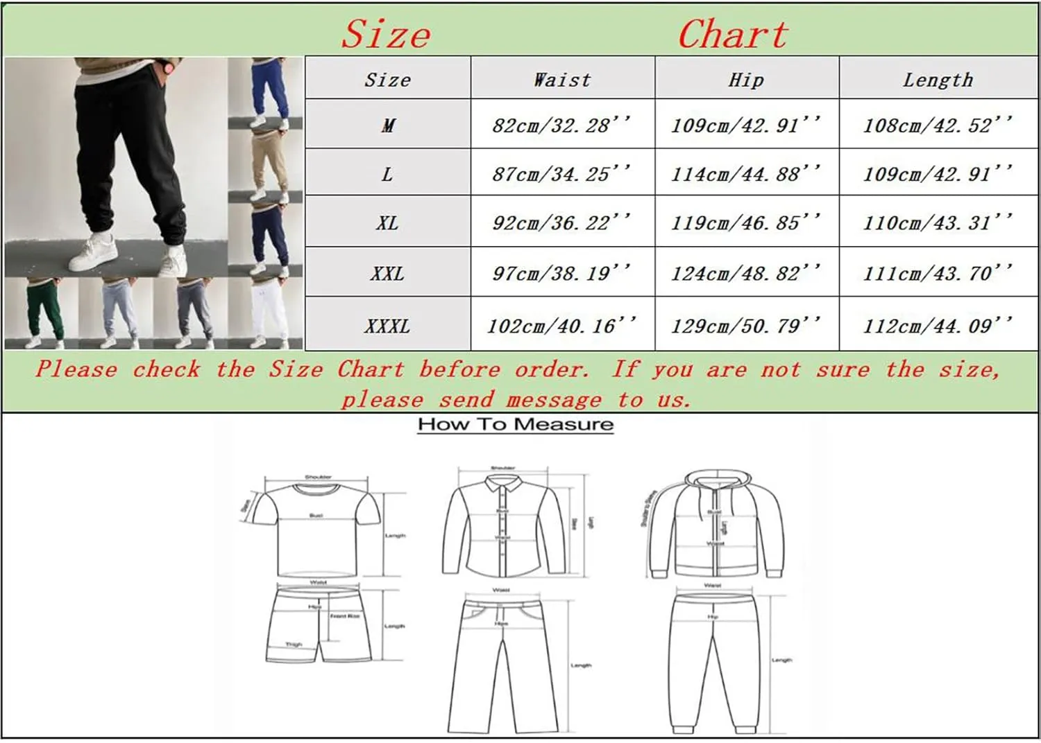 Cargo Pants for Men Big and Tall Fashion Joggers Comfortable Basic Pants Sport Daily Workout Pants Men's Lightweight