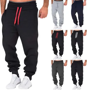 Cargo Pants for Men Relaxed Fit Joggers with Pockets Mens Workout Cargo Sweatpants Athletic Pants Open Bottom Joggers