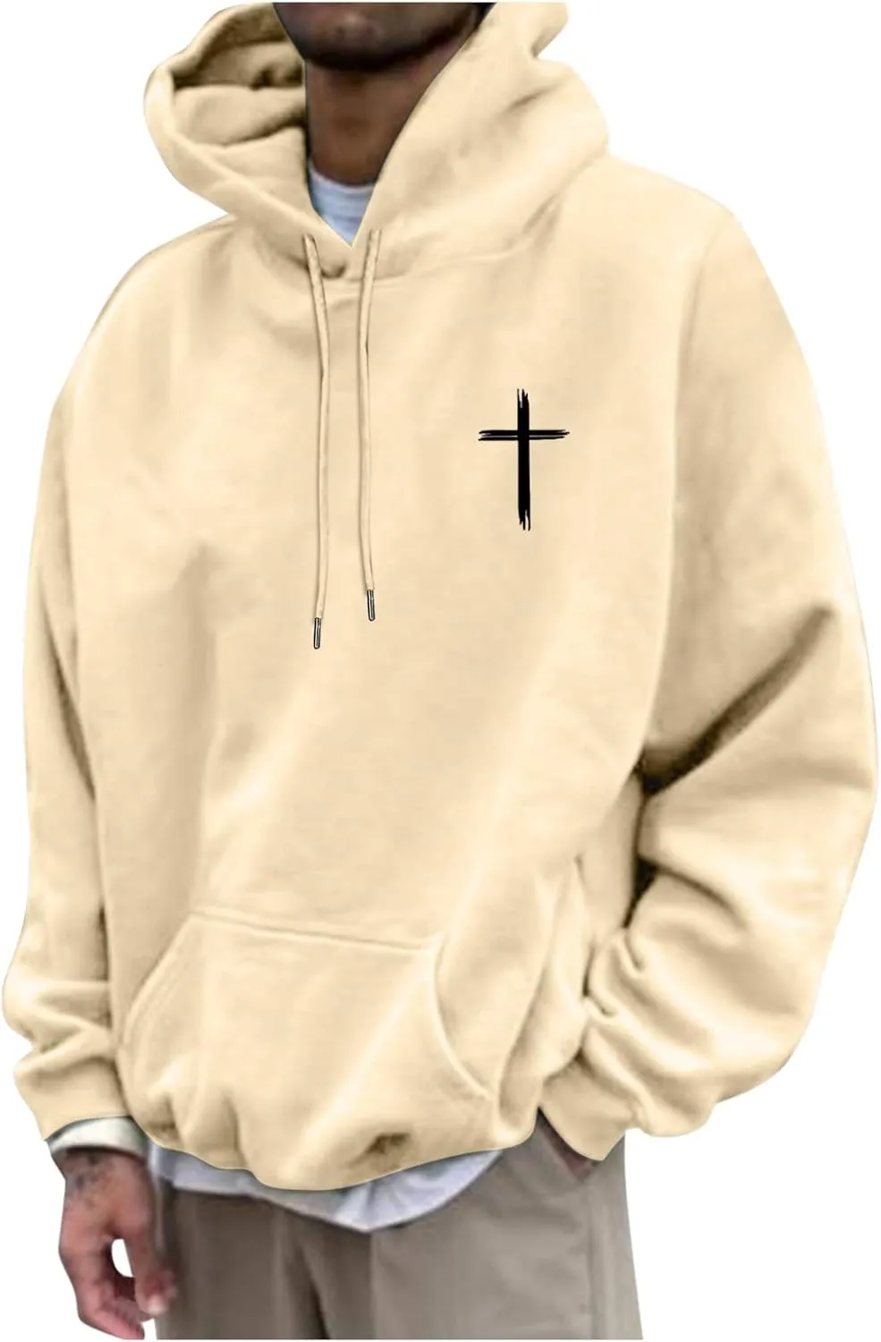 Christian Hoodies for Men Women Bible Verse Letter Graphic Printed Hoodies Casual Drawstring Long Sleeve Tops with Pockets