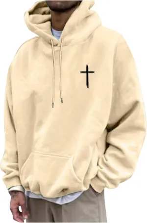 Christian Hoodies for Men Women Bible Verse Letter Graphic Printed Hoodies Casual Drawstring Long Sleeve Tops with Pockets