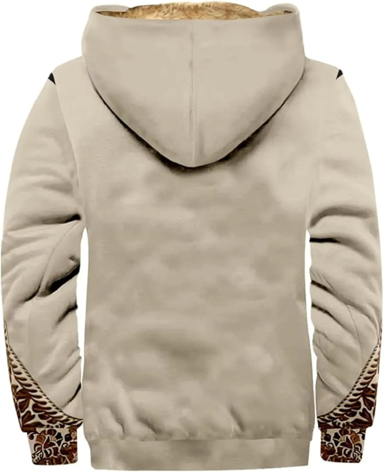 Christmas Hoodies for Men Heavyweight Sherpa Fleece Lined Heavyweight Sweatshirts Plus Size Full Zip Thick Winter Coats