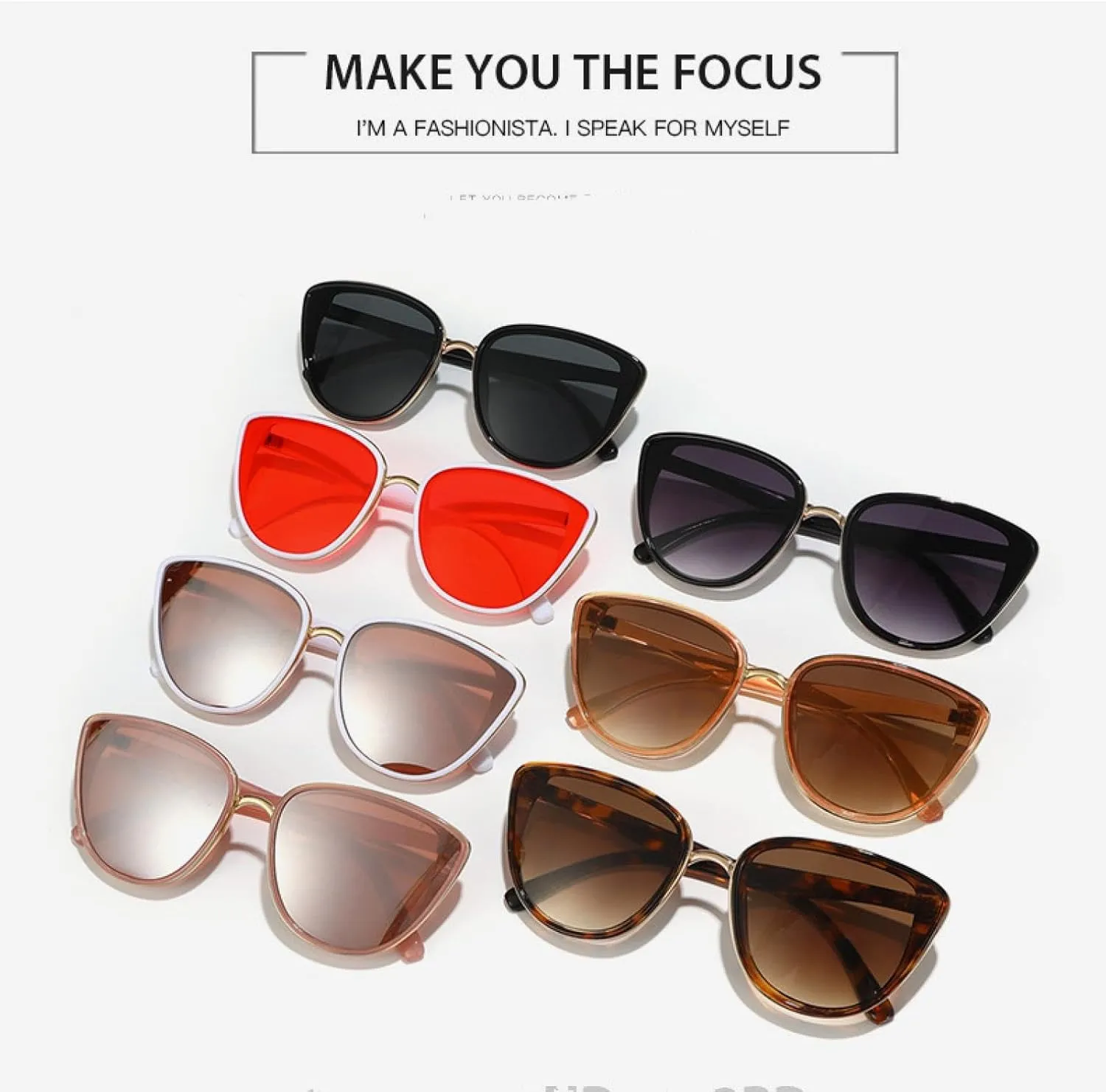 Classic Cat Eye Women Sunglasses Vintage Luxury Anti-glare Sun Glasses Female Fashion Driving Travelling Shades