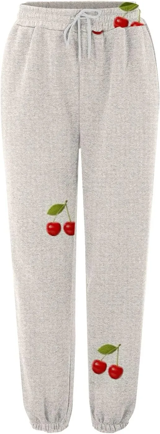 Cotton Pants for Women 2024 Pants Workout High Waisted Yoga Pants with Pockets Ladies Petite Sweatpants Joggers for
