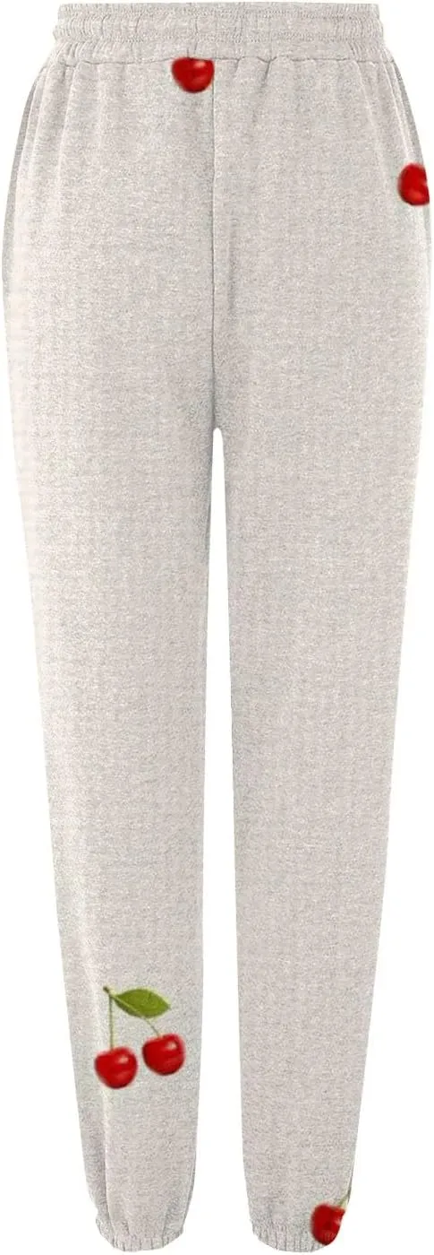 Cotton Pants for Women 2024 Pants Workout High Waisted Yoga Pants with Pockets Ladies Petite Sweatpants Joggers for