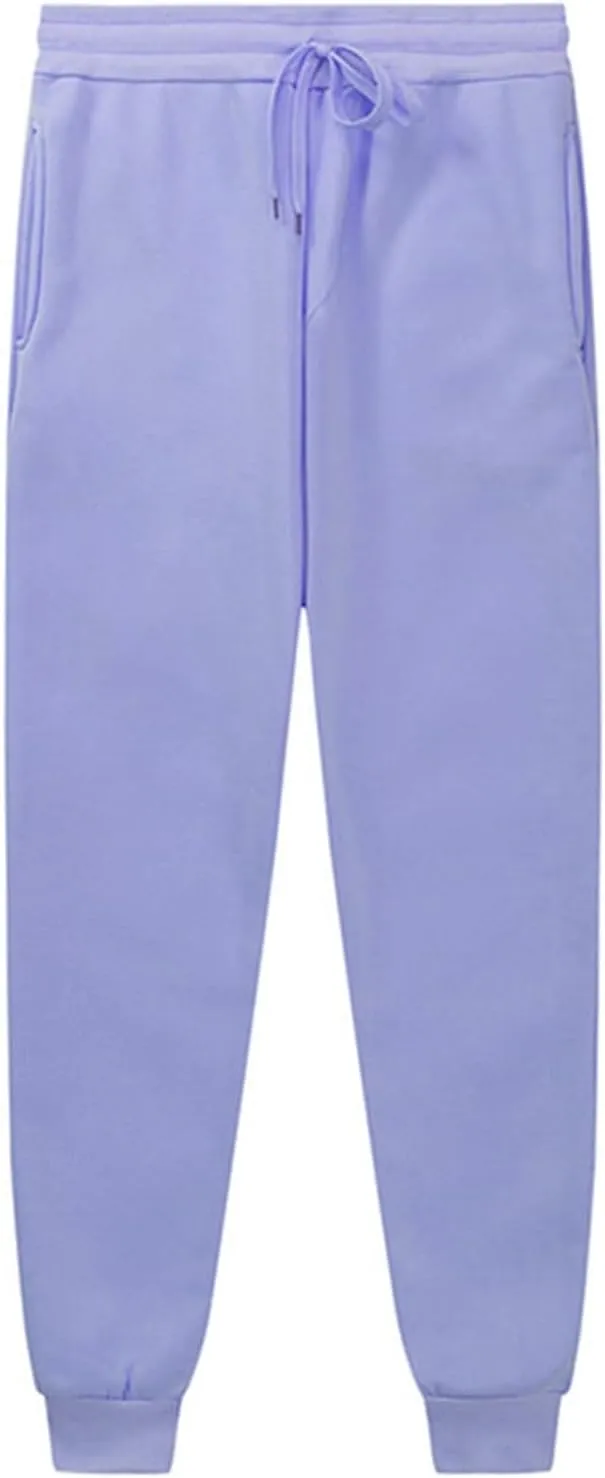 Elastic Baggy Cinch Bottom Sweatpants Jogger Sweatpants Men Fleece Lined Sporty Cozy with Pockets Joggers Loose Fit