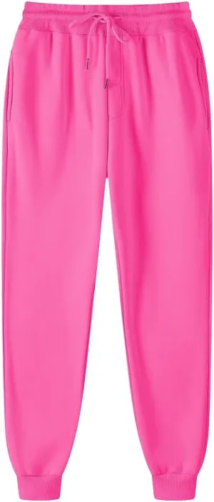 Elastic Baggy Cinch Bottom Sweatpants Jogger Sweatpants Men Fleece Lined Sporty Cozy with Pockets Joggers Loose Fit