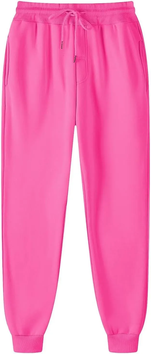 Elastic Baggy Cinch Bottom Sweatpants Jogger Sweatpants Men Fleece Lined Sporty Cozy with Pockets Joggers Loose Fit