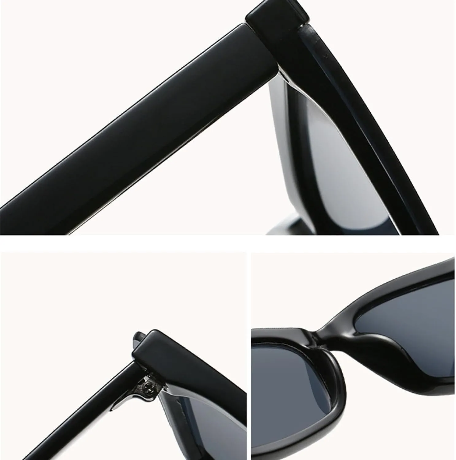 Fashion Retro Cat Eye Sunglasses Women Luxury Trendy Half Frame Colorful Street Sun Glasses