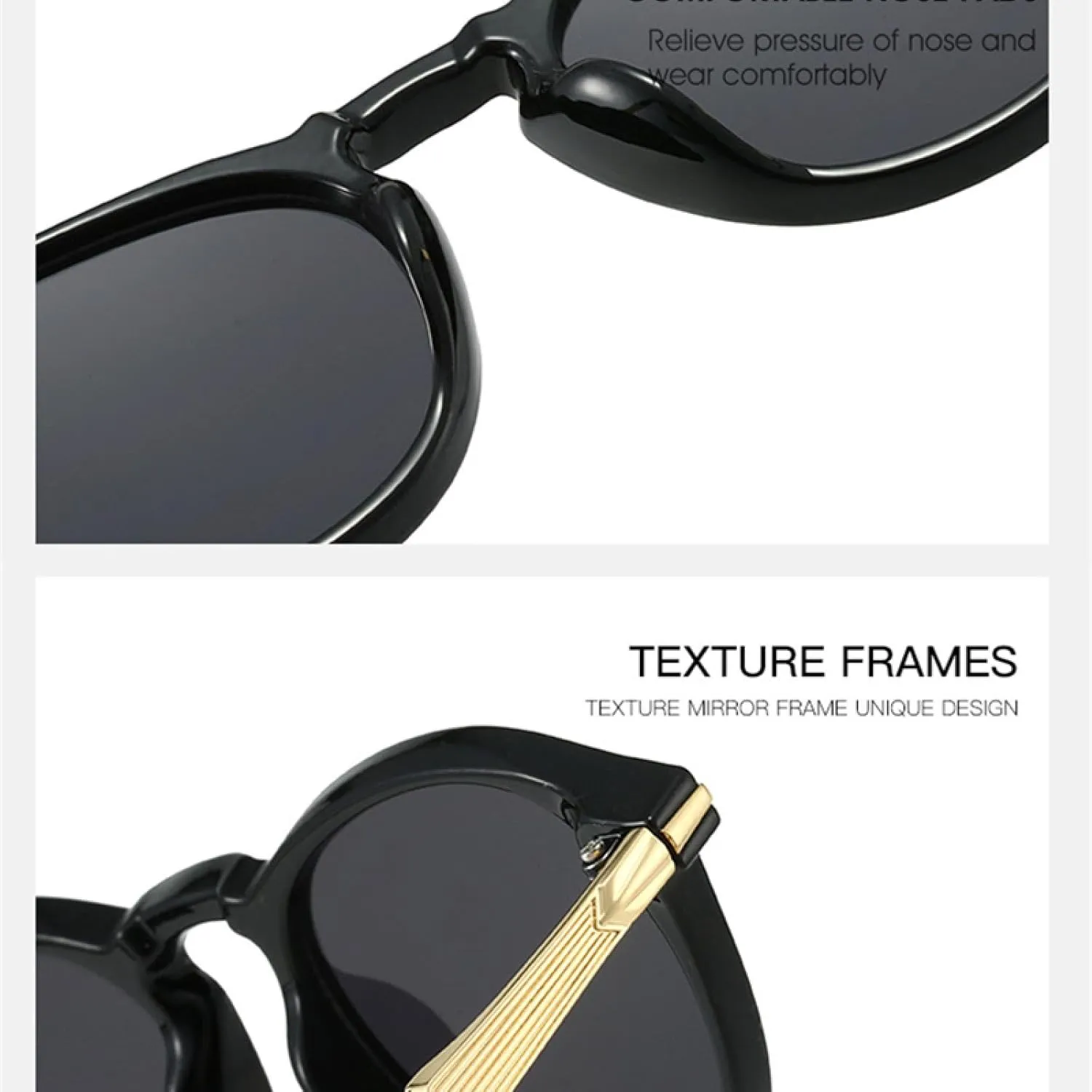Fashion Round Women Gradient Sunglasses Uv400 Vintage Men Punk