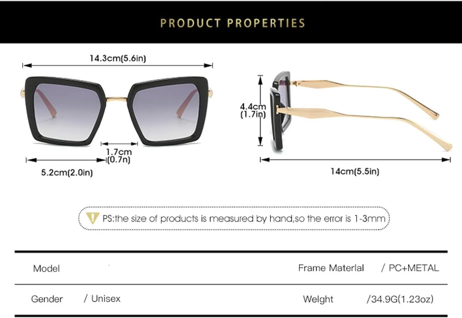 Fashion Trend Sunglasses for Women Men Vintage Sun Glasses Female Travel Driving Shades Uv400