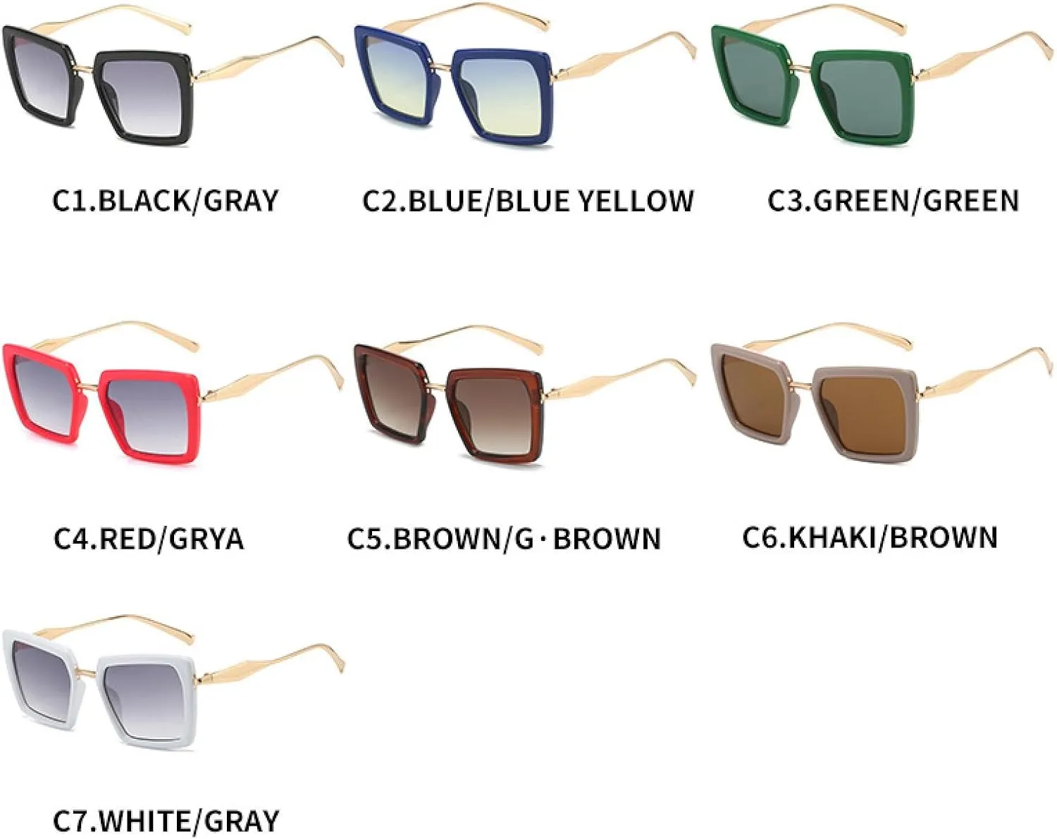 Fashion Trend Sunglasses for Women Men Vintage Sun Glasses Female Travel Driving Shades Uv400