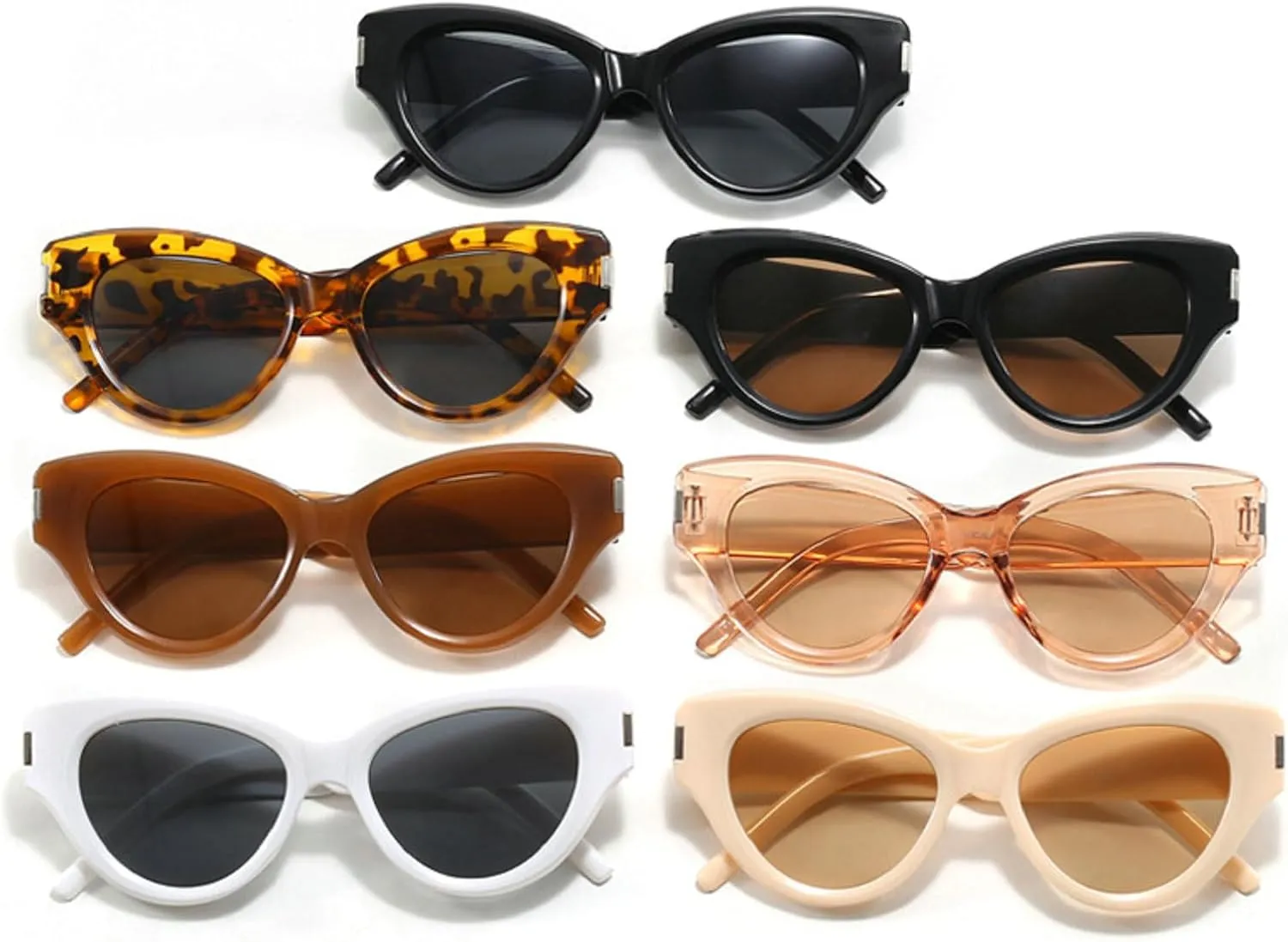 Fashion Vintage Cat Eye Sunglasses Women For Female Sun Glasses Punk Shades Luxury Elegant Lady Eyeglasses UV400