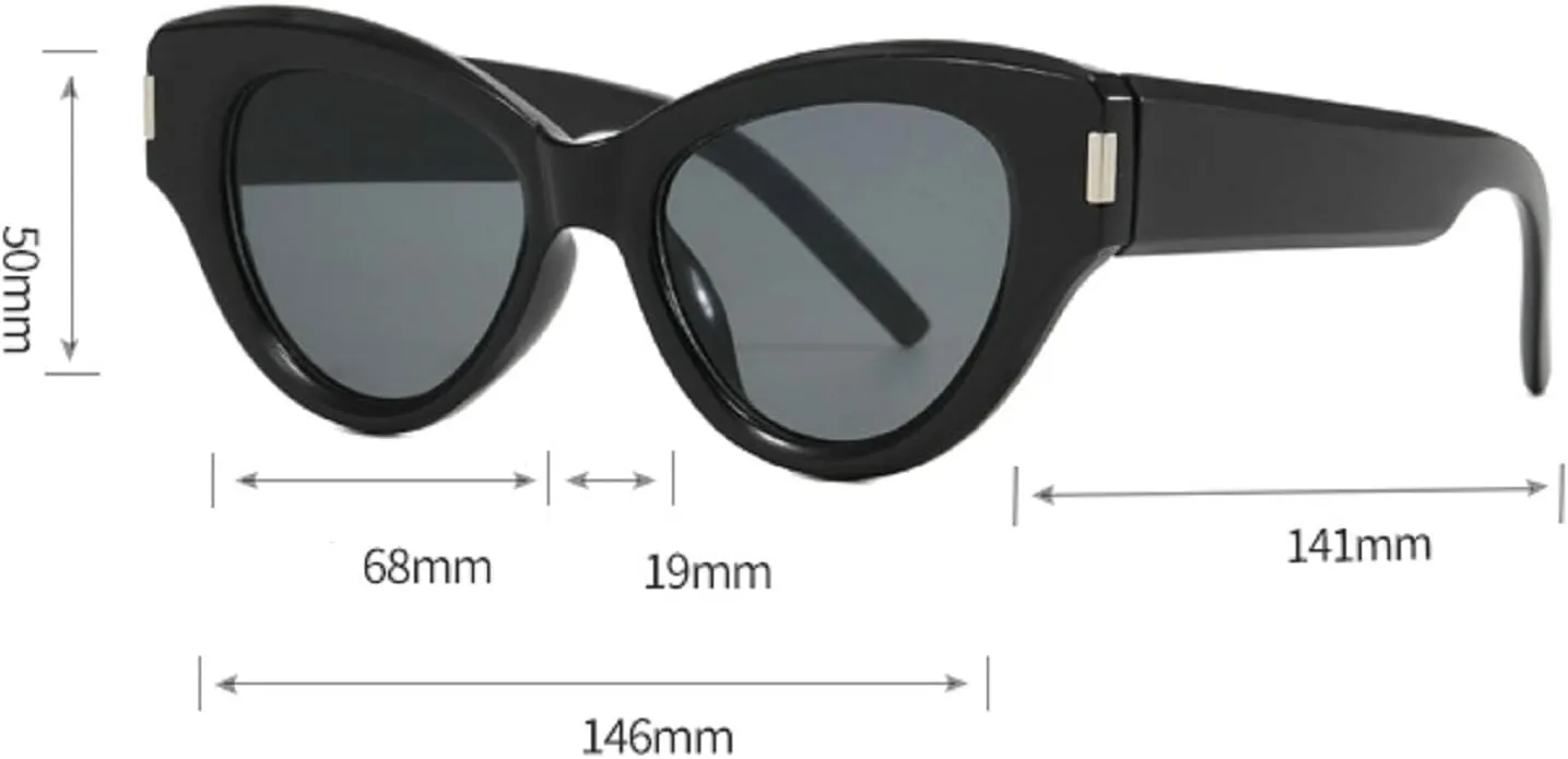 Fashion Vintage Cat Eye Sunglasses Women For Female Sun Glasses Punk Shades Luxury Elegant Lady Eyeglasses UV400