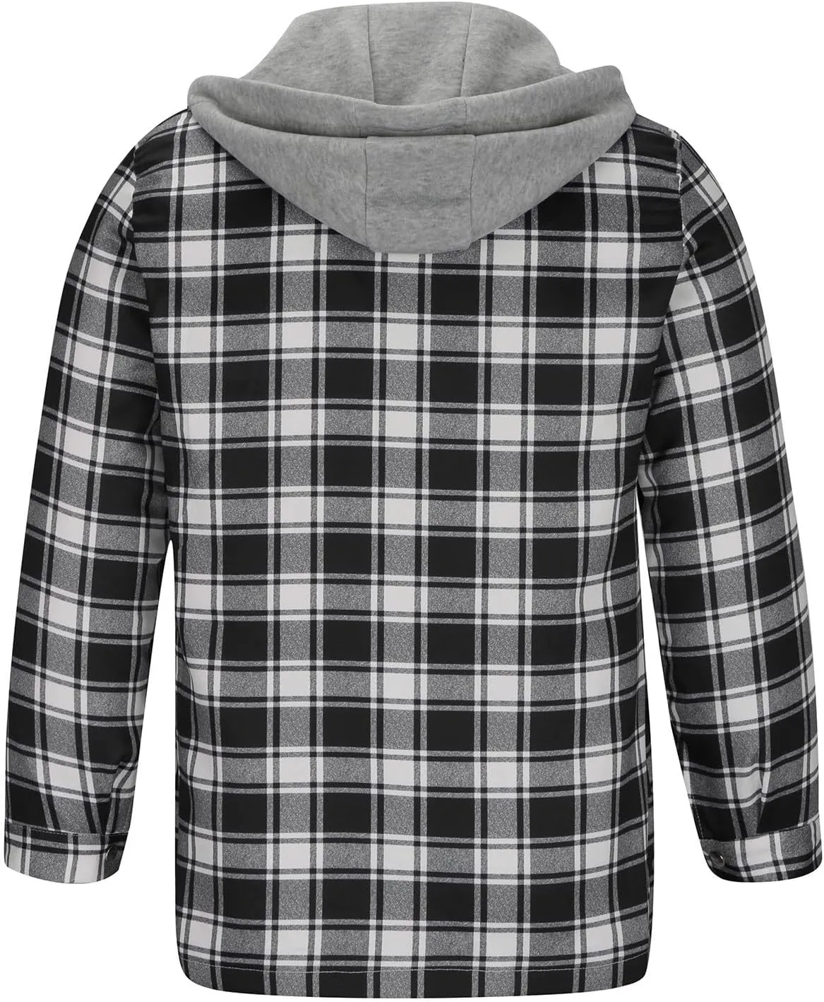 Fleece Sweatshirts Men Warm Sherpa Lined Sweatshirts Flannel Plaid Winter Zip Up Hoodies Thick Jacket