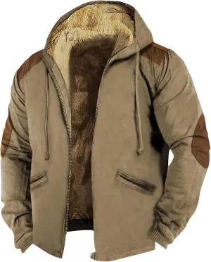 Gentle Casual Novelty Sweatshirts Long Sleeve Zipper Hooded Daily Wear Sweatshirts Work Clothes for Men