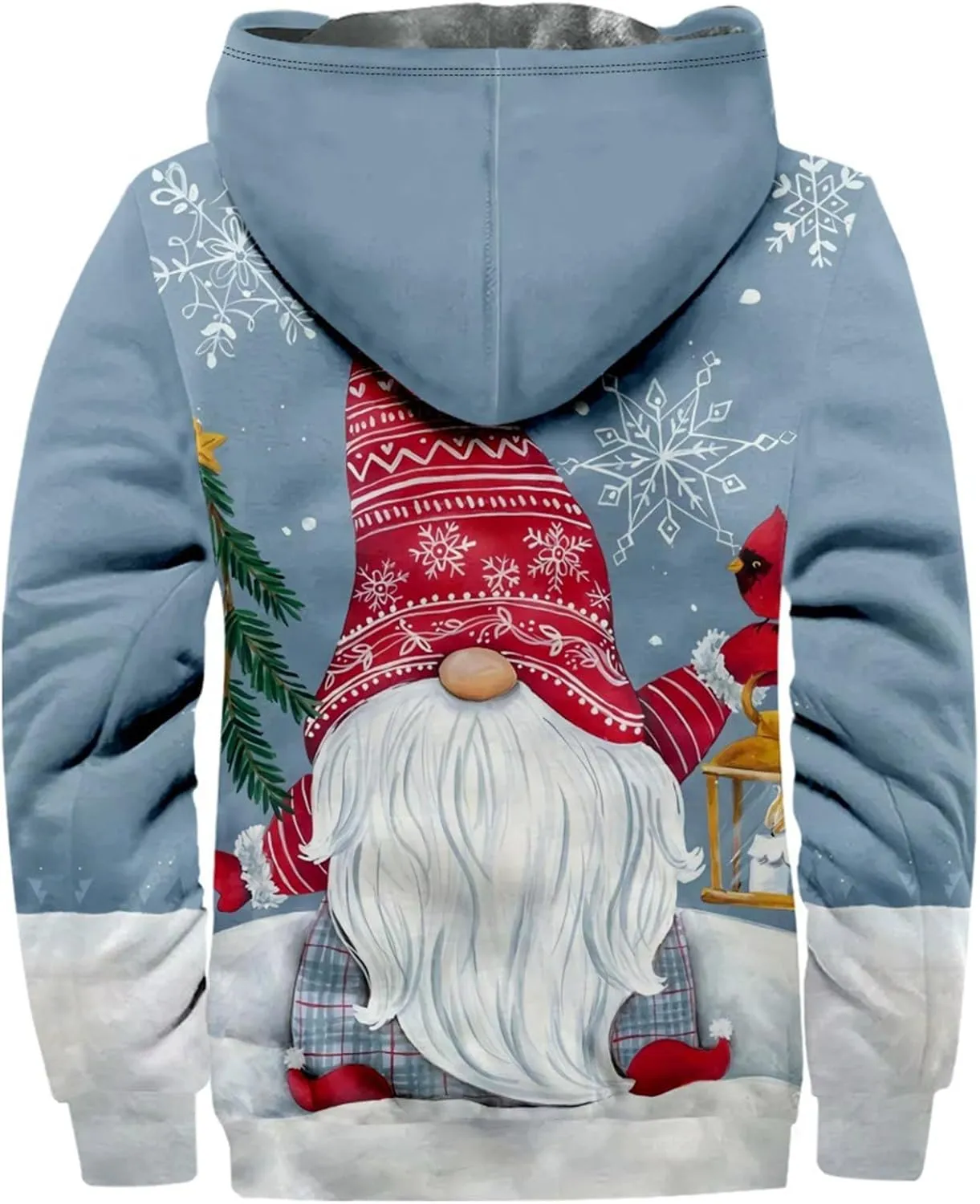 Gentle Casual Novelty Sweatshirts Long Sleeve Zipper Hooded Pretty Coat Novelty Sweatshirts for Men