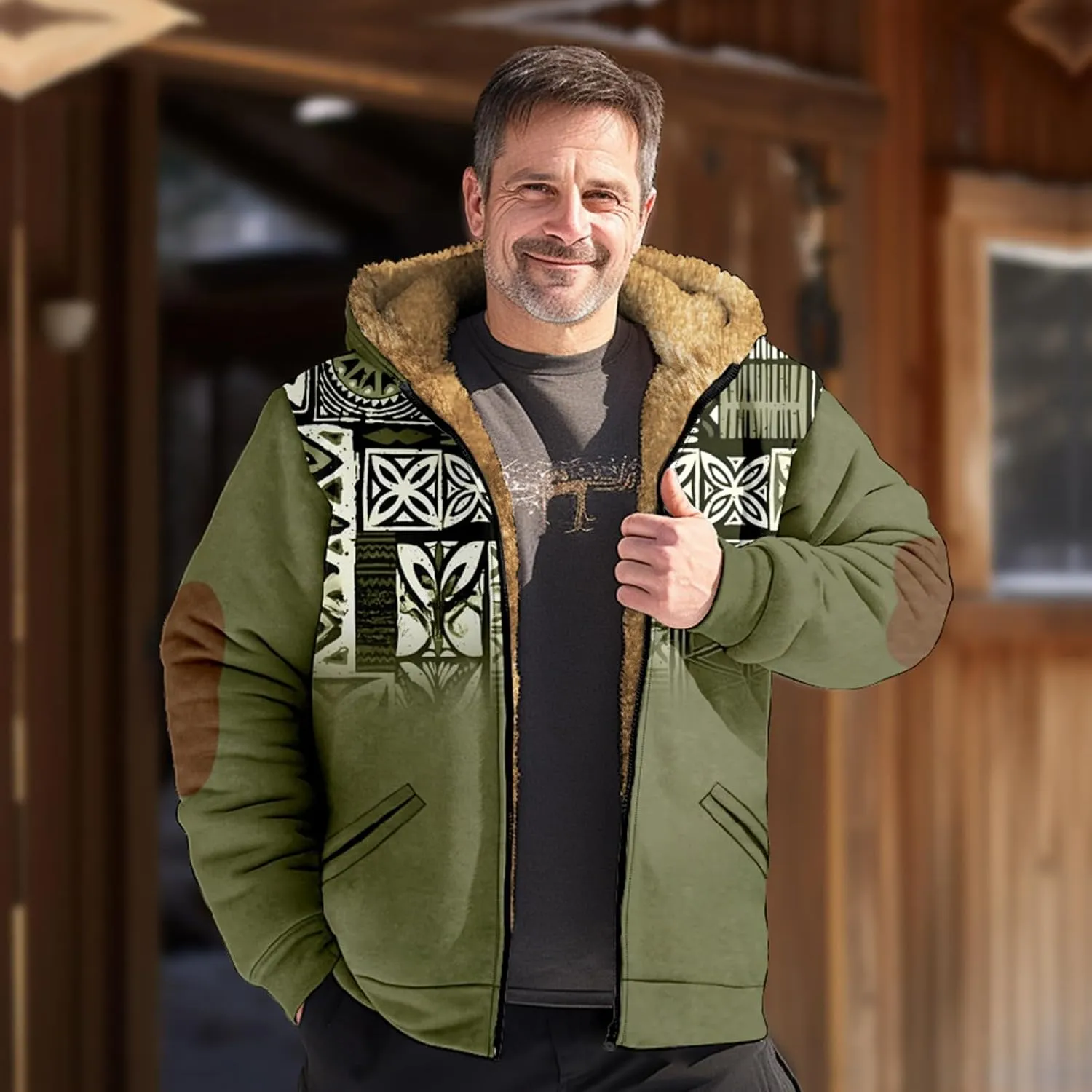 Gentle Casual Sweatshirts Coats Long Sleeve Zipper Hooded Daily Wear Sweatshirts Outerwear Jackets for Men