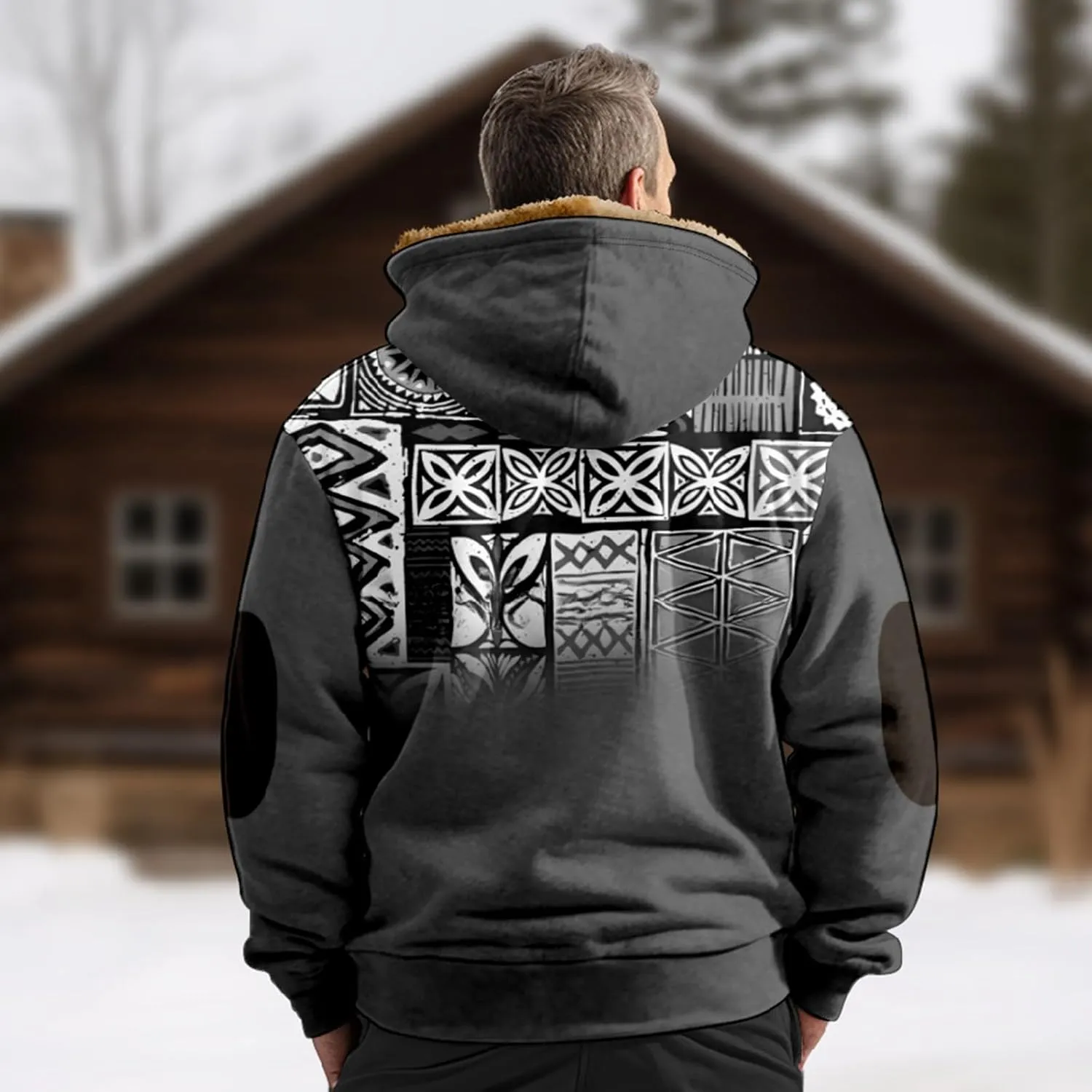 Gentle Casual Sweatshirts Coats Long Sleeve Zipper Hooded Daily Wear Sweatshirts Outerwear Jackets for Men