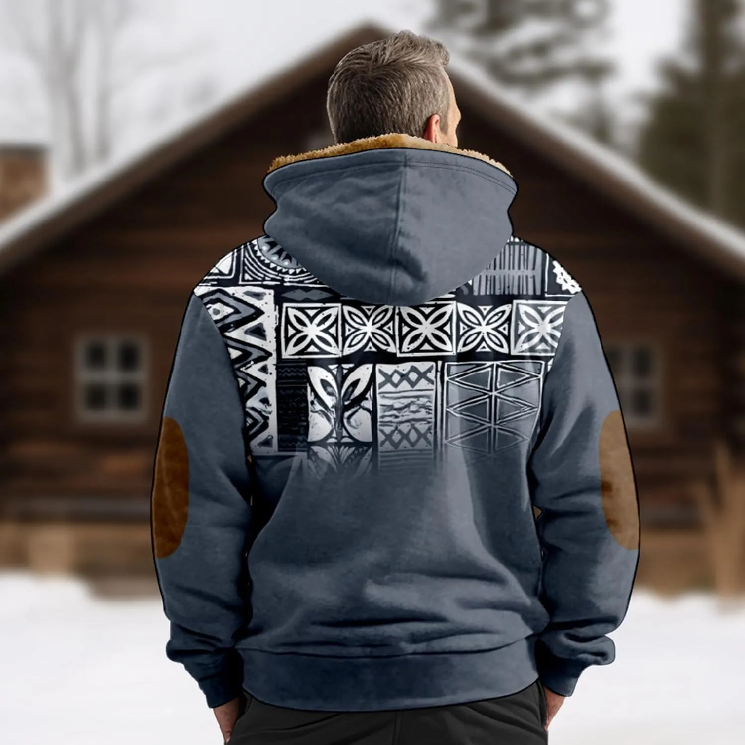 Gentle Casual Sweatshirts Coats Long Sleeve Zipper Hooded Daily Wear Sweatshirts Outerwear Jackets for Men