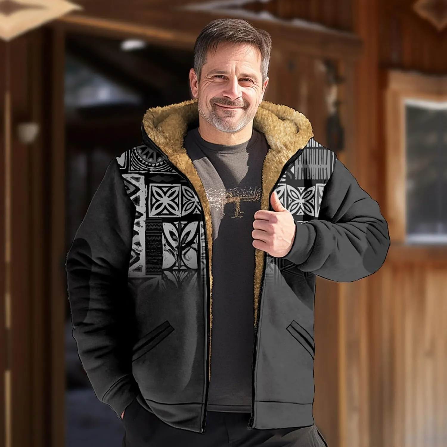 Gentle Casual Sweatshirts Coats Long Sleeve Zipper Hooded Daily Wear Sweatshirts Outerwear Jackets for Men