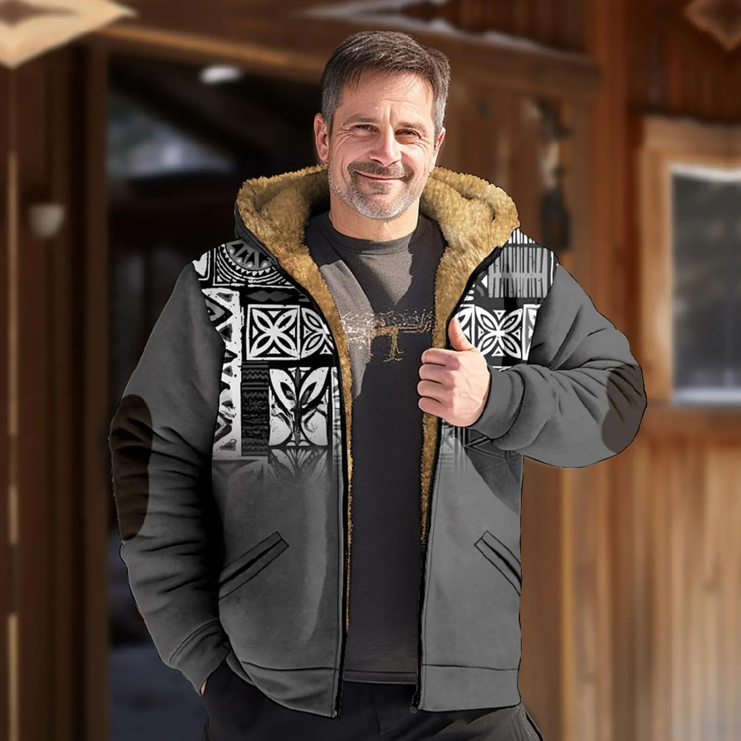 Gentle Casual Sweatshirts Coats Long Sleeve Zipper Hooded Daily Wear Sweatshirts Outerwear Jackets for Men