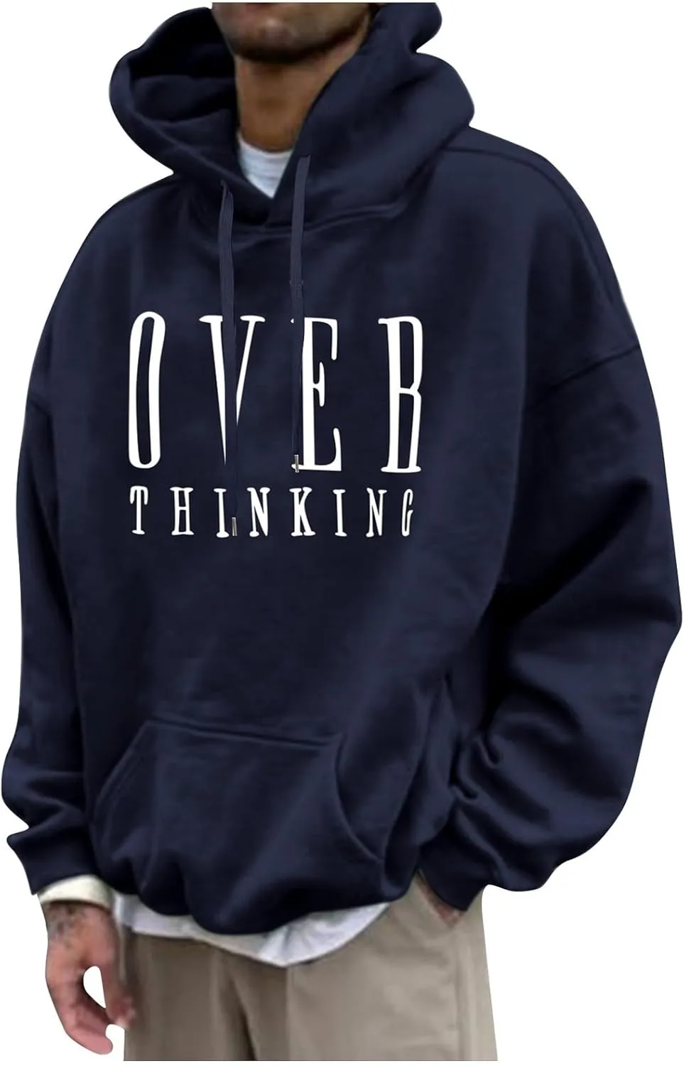 GOFULY Men'S Fashion Hoodies & Sweatshirts Palm Tree Print Fall Fleece Sweatshirts Streetwear Long Sleeve Pullover Hoodie