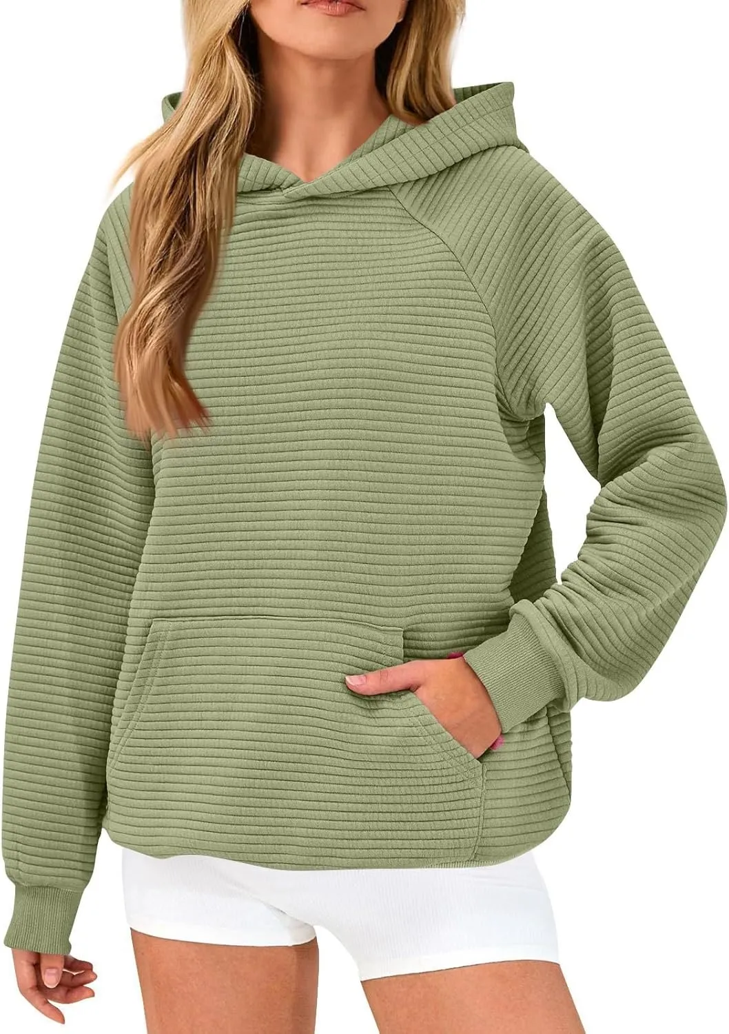 GOFULY Women'S Fashion Hoodies & Sweatshirts Long Sleeve Knit Fall Oversized Sweaters Solid Pullover Sweatshirts With Pockets