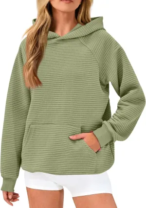 GOFULY Women'S Fashion Hoodies & Sweatshirts Long Sleeve Knit Fall Oversized Sweaters Solid Pullover Sweatshirts With Pockets