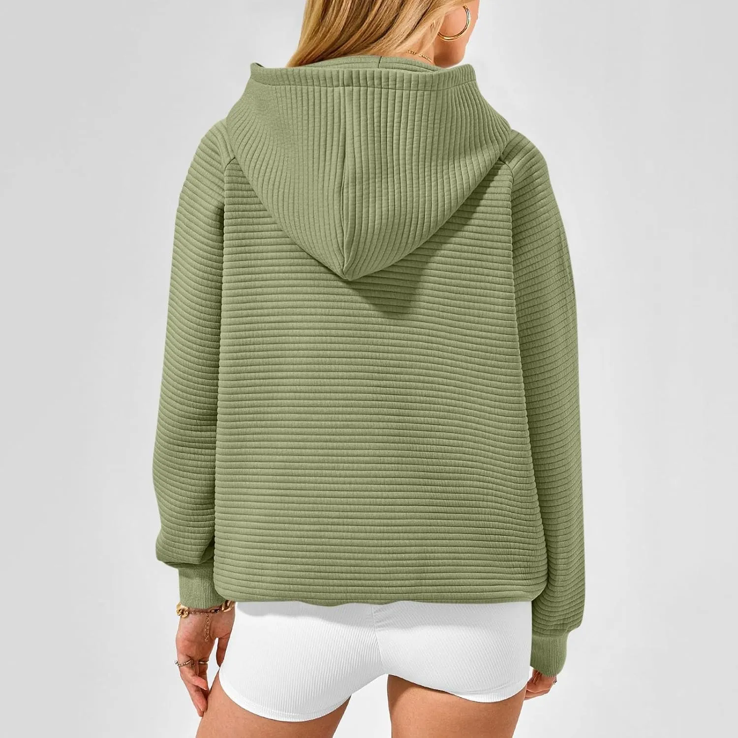 GOFULY Women'S Fashion Hoodies & Sweatshirts Long Sleeve Knit Fall Oversized Sweaters Solid Pullover Sweatshirts With Pockets