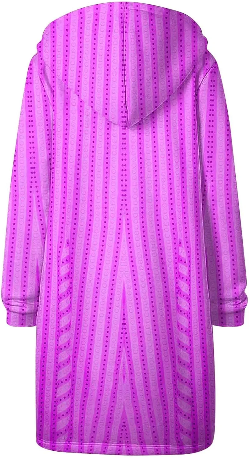 Hoodies for Women Long Sleeve Zip Up Oversized Sweatshirts Fall Drawstring Dressy Sweaters Casual Fashion Clothes