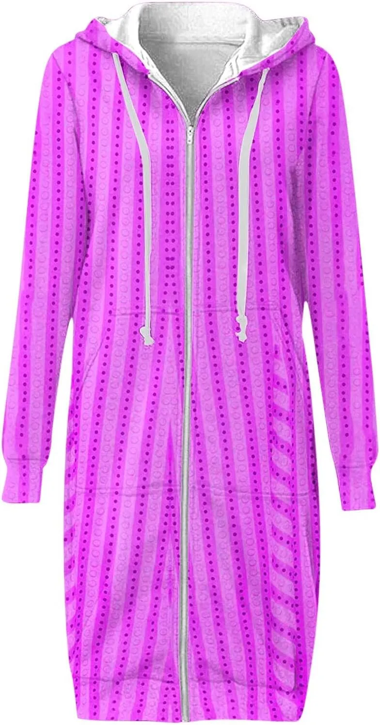 Hoodies for Women Long Sleeve Zip Up Oversized Sweatshirts Fall Drawstring Dressy Sweaters Casual Fashion Clothes