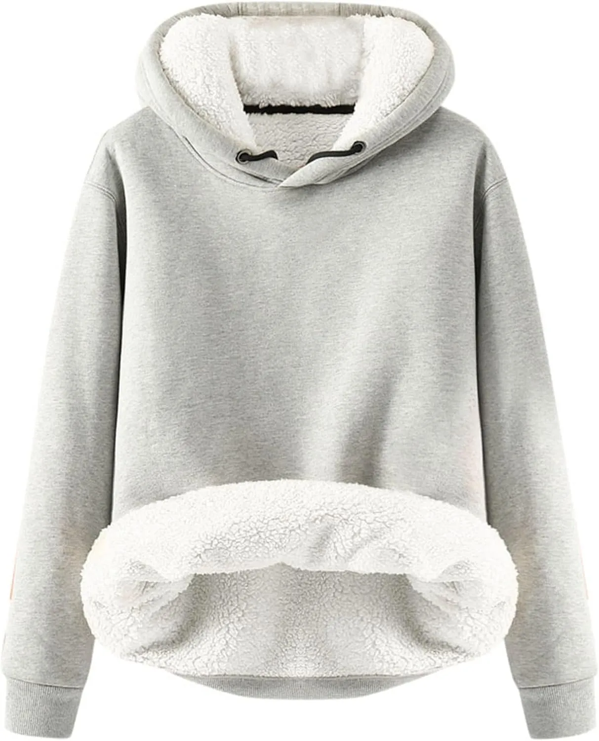 Hoodies for Women Oversized Graphic Sweatshirts Fleece Sherpa Pullover Hooded Trendy Casual Printed Hoodies