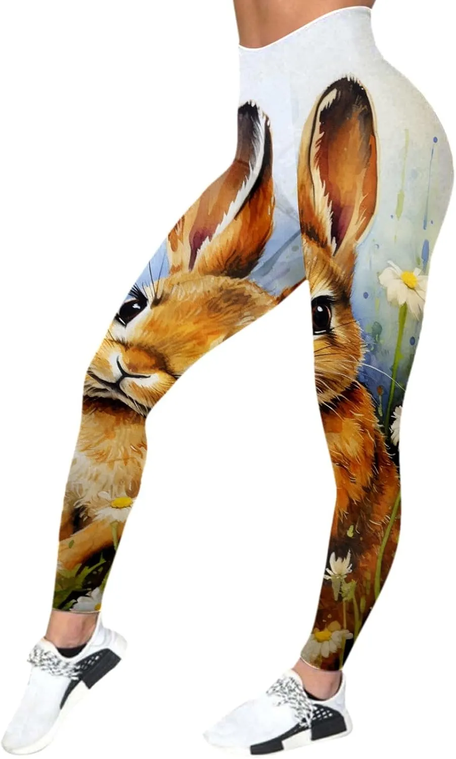 Joggers High Waisted Tummy Control Graphic Leggings for Women Sporty Gym Scrunch Butt Athletic Tights Skimpy Seamless