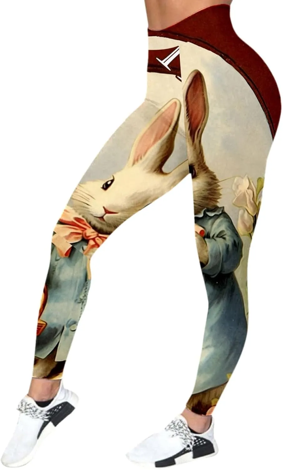 Joggers High Waisted Tummy Control Graphic Leggings for Women Sporty Gym Scrunch Butt Athletic Tights Skimpy Seamless