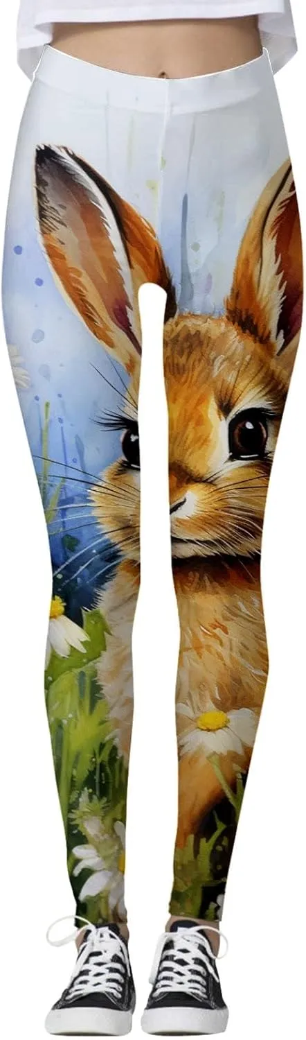 Joggers High Waisted Tummy Control Graphic Leggings for Women Sporty Gym Scrunch Butt Athletic Tights Skimpy Seamless