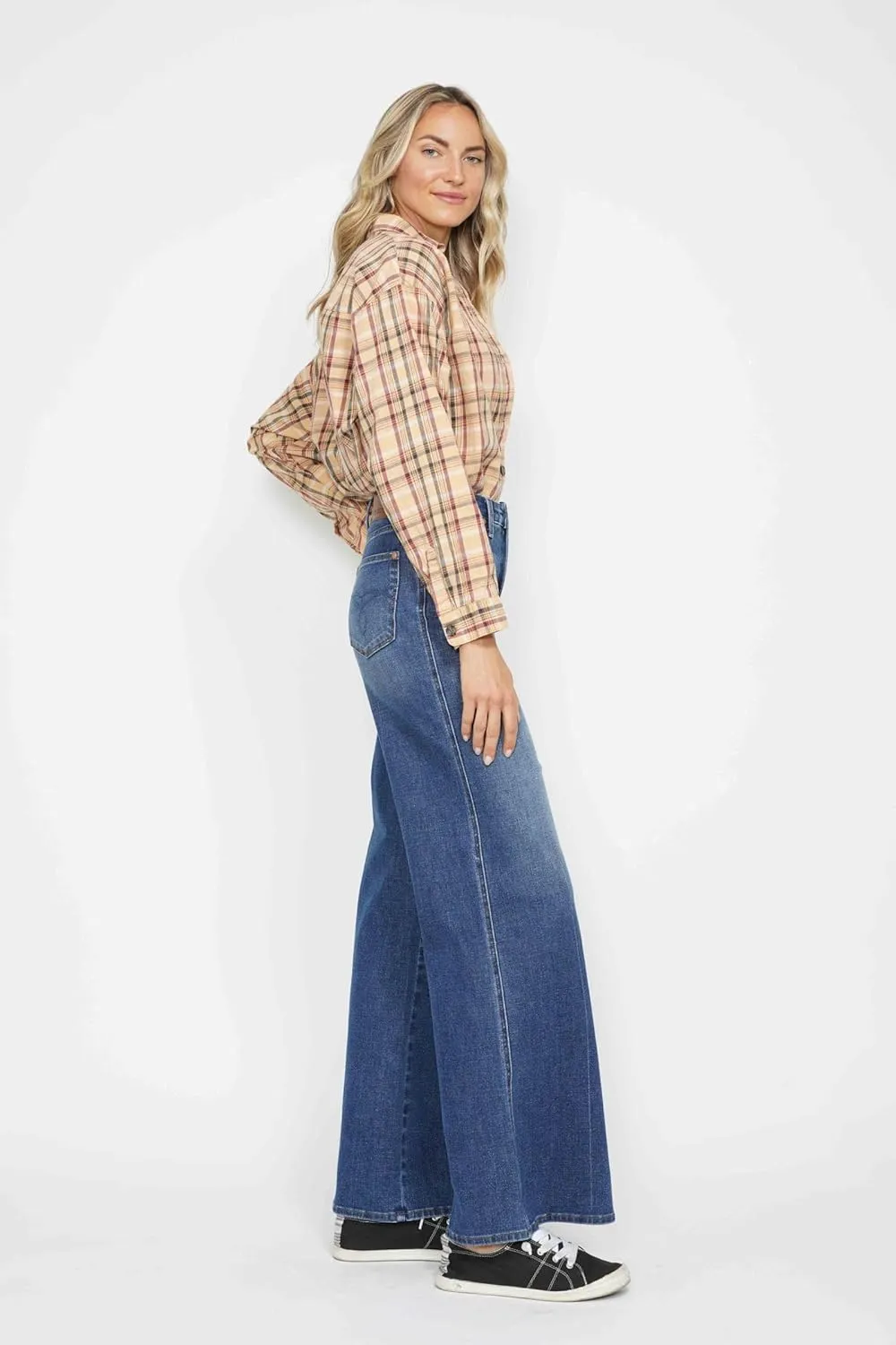Judy Blue Product Image High-Waisted Tummy Control Retro Wide Jeans, 88847