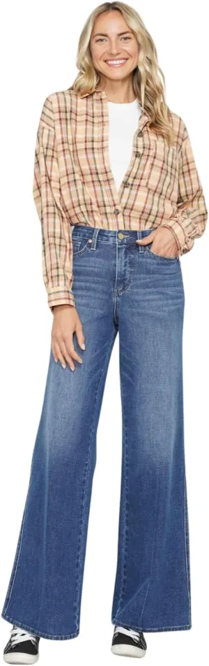 Judy Blue Product Image High-Waisted Tummy Control Retro Wide Jeans, 88847